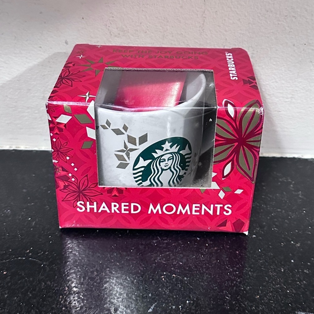 2013 Starbucks Christmas Coffee Mug Shared Moments Collectible NIB